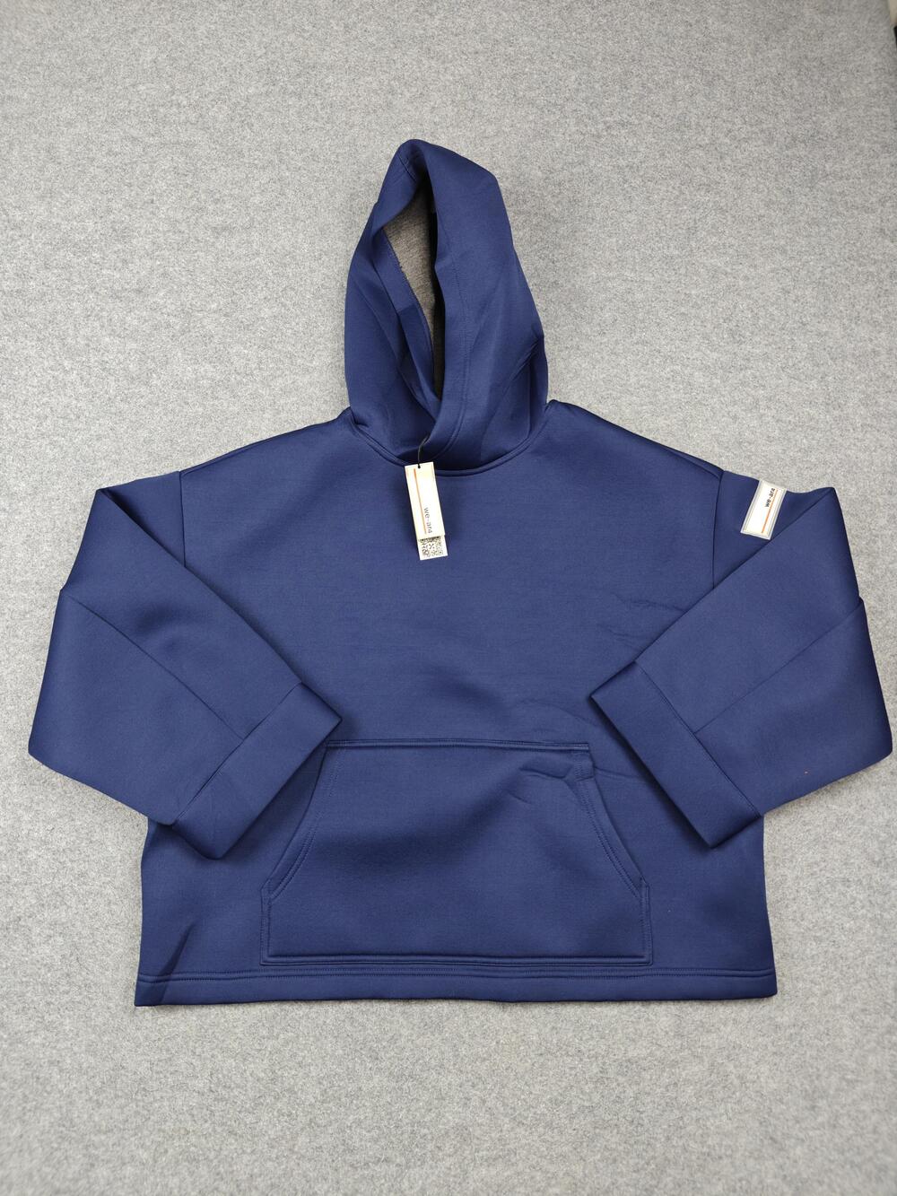 We-ar4 Hoodie Mens Medium Blue Pullover Fleece Hooded Pockets Drawstring New